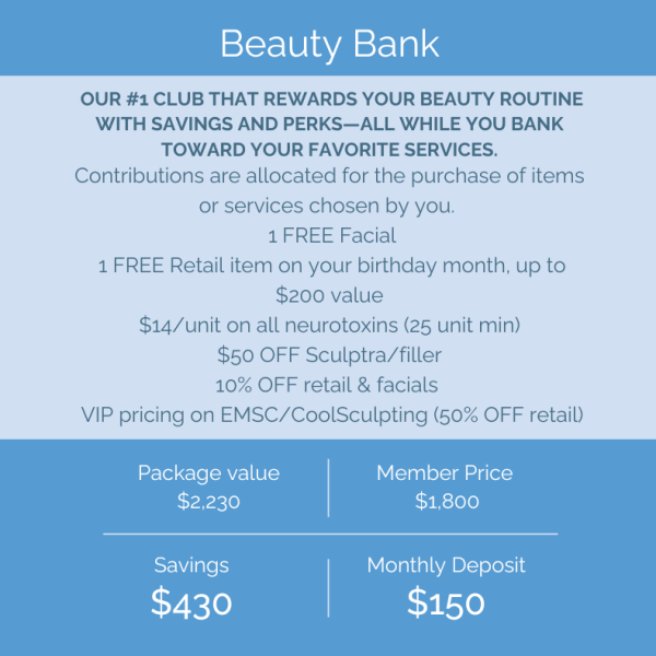 "Beauty Bank" Membership (Save $430)