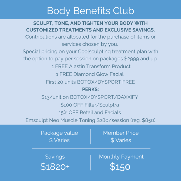 "Body Benefits" Membership (Save 1,800)
