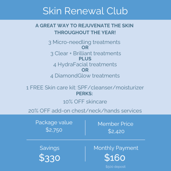 "Skin Renewal" Membership (Save $330)