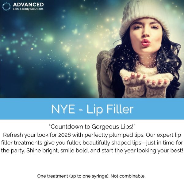 New Year’s Eve Kiss – Lip Filler – $750 (Save $200)